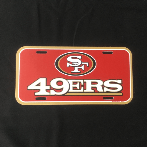 License Plate - Football - San Francisco 49ers – Overtime Sports