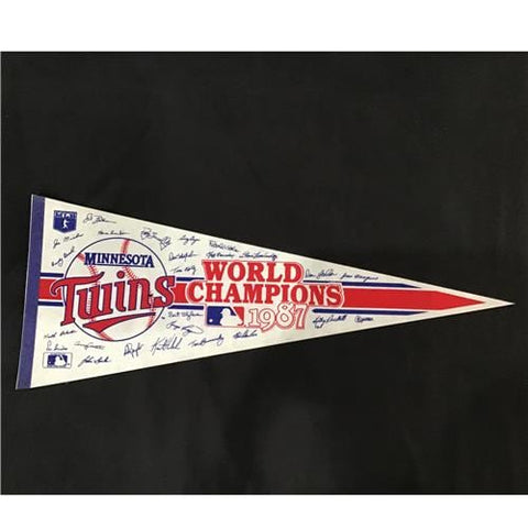 Team Pennant - Baseball - Minnesota Twins 1987 World Champions Vintage