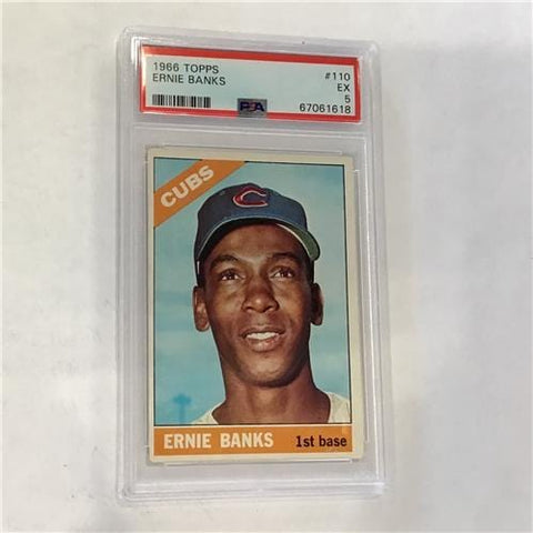 1966 Topps Ernie Banks - Graded Card - PSA 5 1618