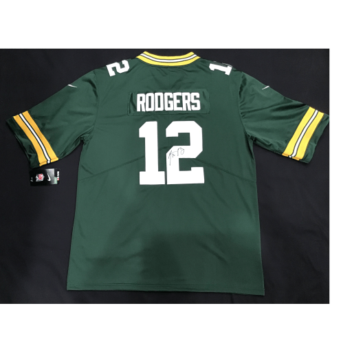 Aaron rodgers autographed green bay packers best sale jersey