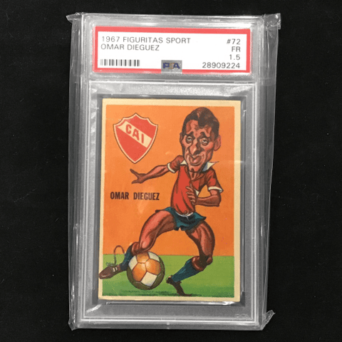 1967 Crack Figuritas Sport #72 Omar Dieguez - Graded Card - PSA 1.5 FR