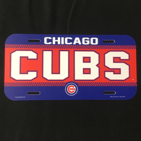 License Plate - Baseball - Chicago Cubs