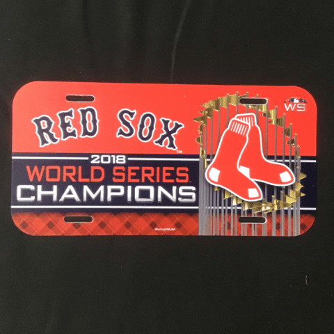 License Plate - Baseball - Boston Red Sox Champs