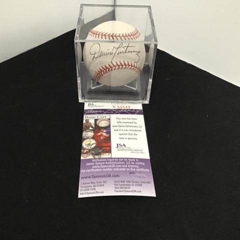 Dennis Martinez - Autographed Baseball - JSA V55549