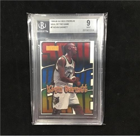 1998-99 Skybox Premium Soul of the Game #7 Kevin Garnett - Graded - Beckett 9 (1514)