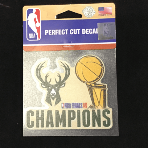4x4 Decal - Basketball - Milwaukee Bucks - 2021 NBA Finals Champions