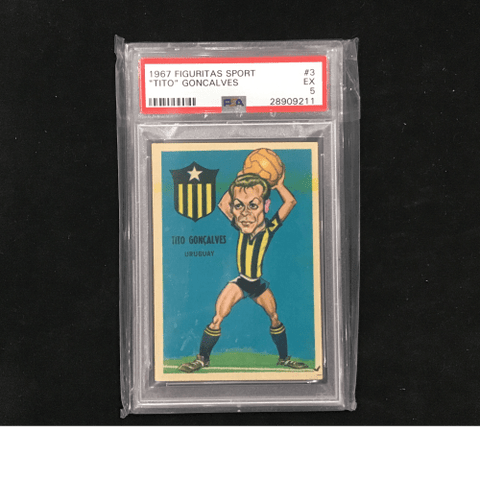 1967 Crack Figuritas Sport #3 “Tito” Goncalves - Graded Card - PSA 5 EX