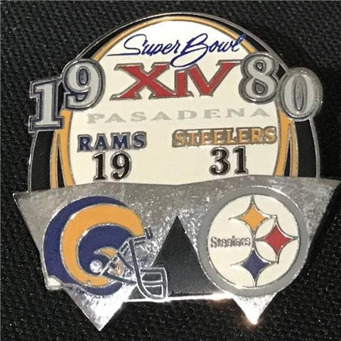 Pittsburgh Steelers Super Bowl XIV Champions - Football - Pin - 1980 Final Score