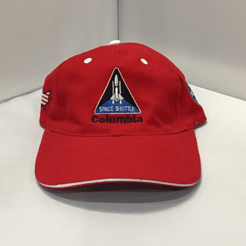 Columbia Space Shuttle - Hat - Red Velcro Back