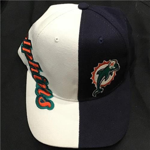 Miami Dolphins  - Hat - Split Color Velcro Back