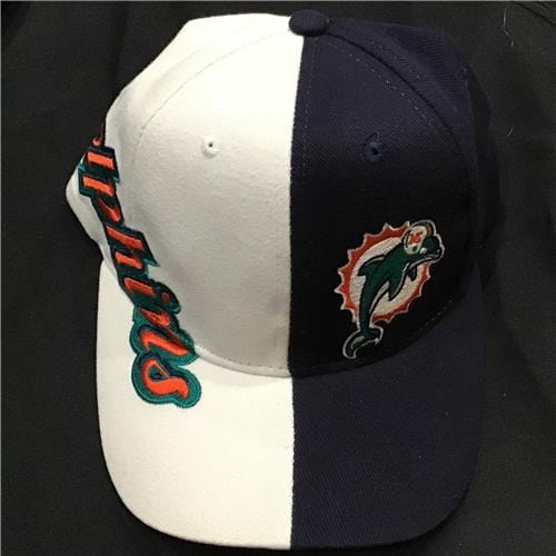 1990s | RARE | Miami Dolphins Big Logo Snapback Hat | Vintage The Game Hat  | NFL | Pre-Owned | Football