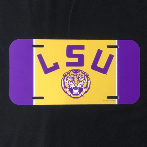 License Plate - College - LSU Tigers