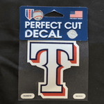 4x4 Decal - Baseball - Texas Rangers