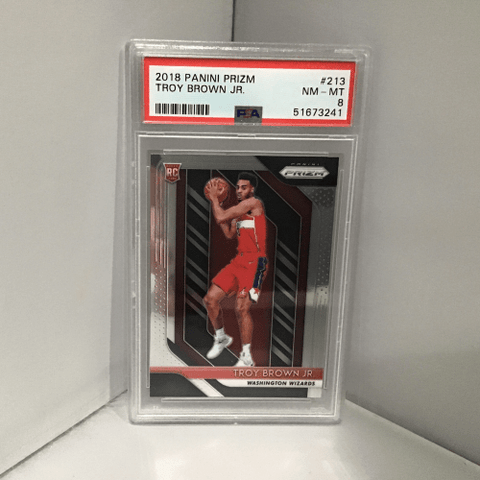 2018 Panini Prizm Troy Brown Jr. - Graded Card - PSA NM-MT 8