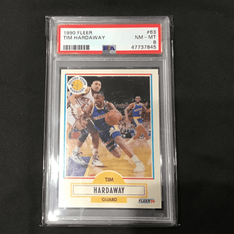 1990-91 Fleer Tim Hardaway - Graded Card - PSA 8
