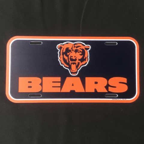 License Plate - Football - Chicago Bears