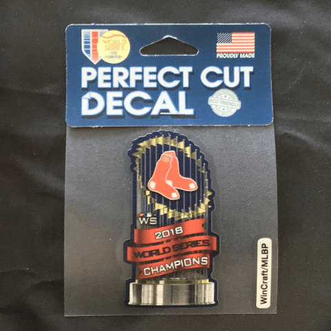 4x4 Decal - Baseball - Boston Red Sox Champs 2018