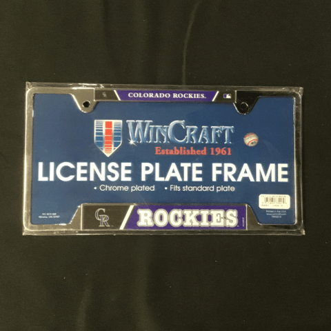 License Plate Frame - Baseball - Colorado Rockies