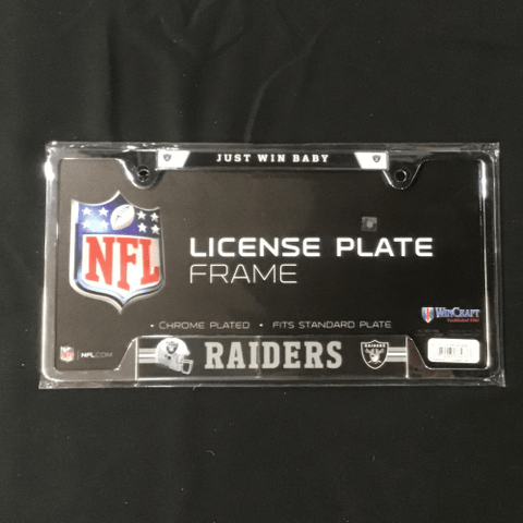 License Plate Frame - Football - Las Vegas Raiders