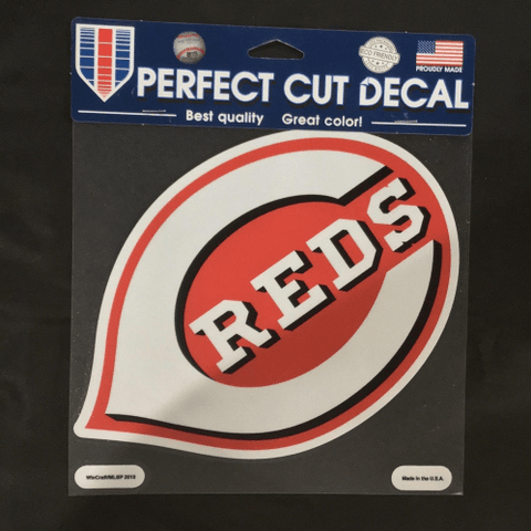 8x8 Decal - Baseball - Cincinnati Reds