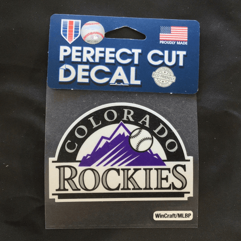 4x4 Decal - Baseball - Colorado Rockies