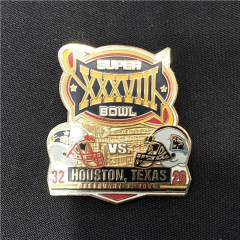 Super Bowl XXXVIII New England Patriots v. Carolina Panthers - Football - Pin