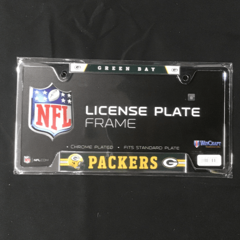 License Plate Frame - Football - Green Bay Packers