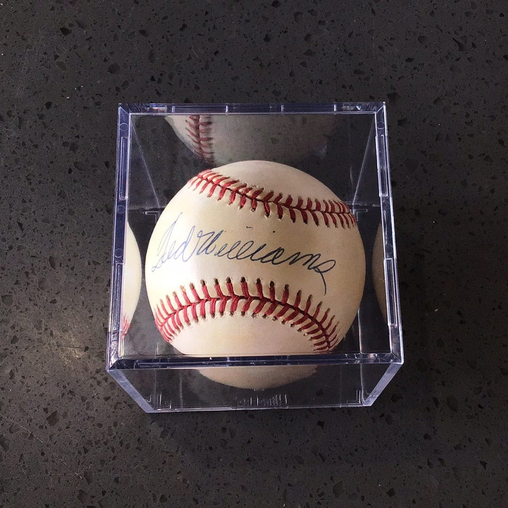 Ted Williams Autographed Baseball – Overtime Sports