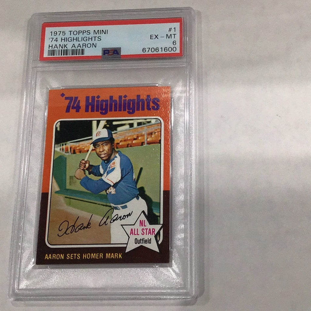 1975 Topps '74 Highlights (Hank Aaron)