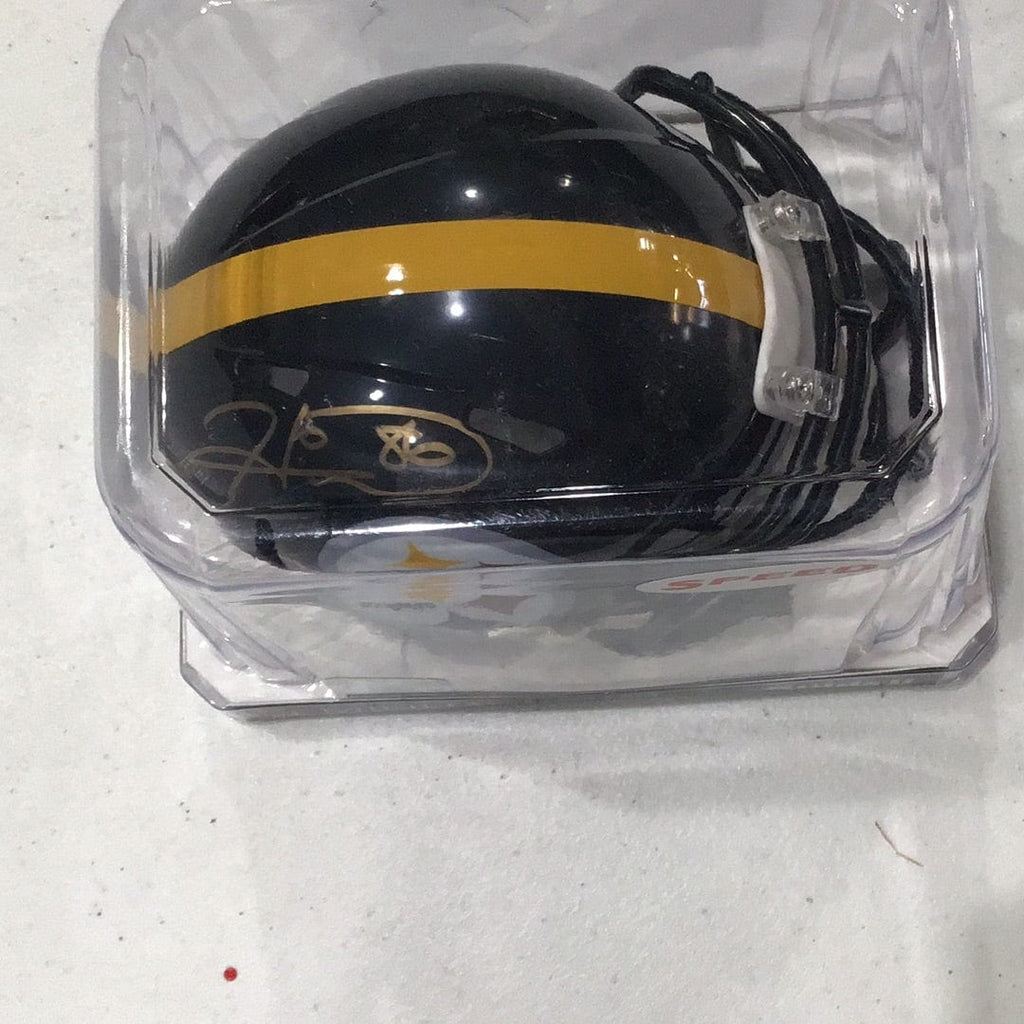 Hines Ward signed mini helmet Schwartz COA – Overtime Sports