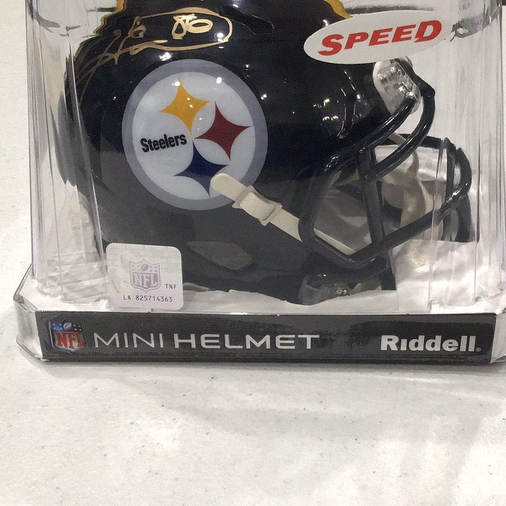 Hines Ward signed mini helmet Schwartz COA – Overtime Sports