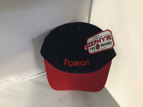 Tucson Toros Hat Black Word Logo Zephyr Fitted Size 7 7/8