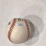 Ralph Bramca and Bobby Thompson signed baseball. JSA COA.