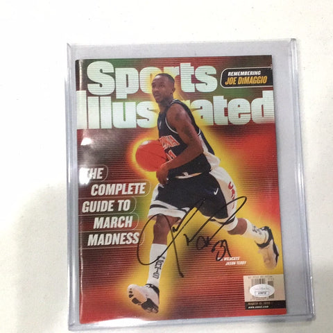 Jason Terry signed Sports Illustrated March 15, 1999. JSA COA.