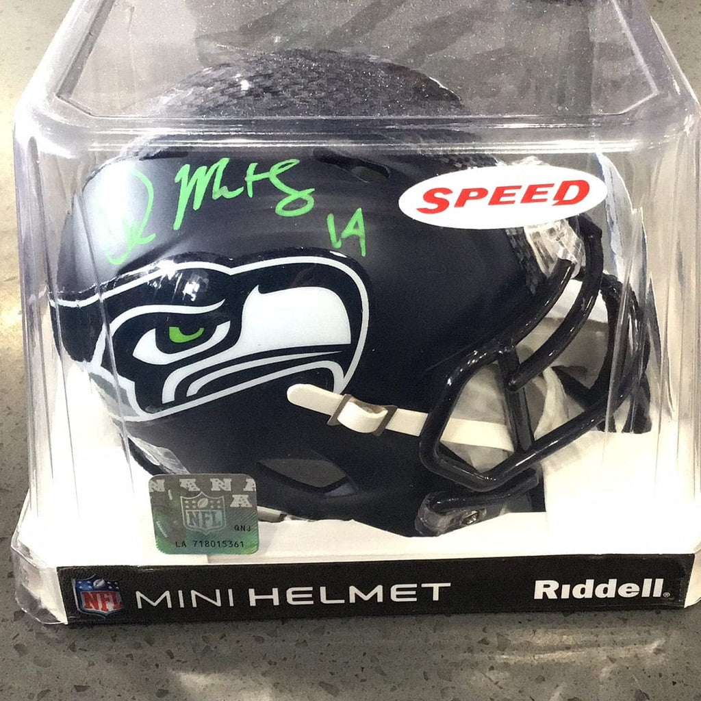 Dk metcalf sale signed mini helmet