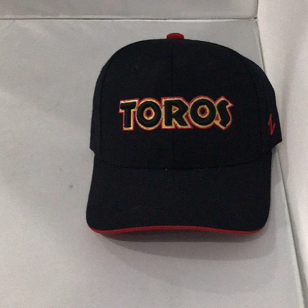 Tucson Toros Hat Black Word Logo Zephyr Fitted Size 7 7/8