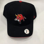Tucson Toros Hat Black Red Bull* Zephyr Fitted size 7 7/8